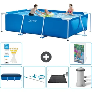 Rechteckiger Frame Pool - 300x200x75 Cm - 7-teilig  S67