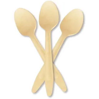 OEM Holzlöffel 16,5 cm 100 Stück Beige