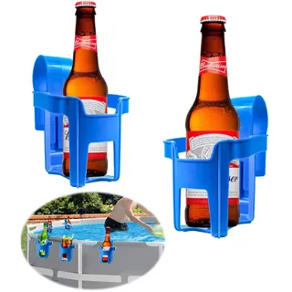 Yisscen 2PCS Pool Getränkehalter Bier, Getränkehalter Poolrand, Getränkehalter Pool, Pool Becherhalter,Getränkehalter, Multifunktionaler Poolzubehör