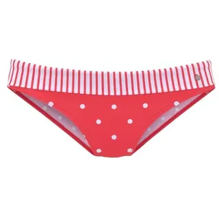 S.Oliver Bikini-Hose Damen rot-weiß Gr.44