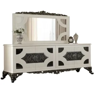 Klassisches Sideboard mit Spiegel für helle Räume