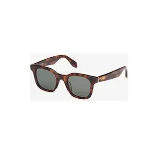 adidas Originals OR0109 Brille honigbraun mit grünen verspiegelten Gläsern