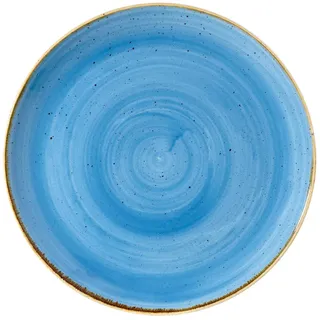 Churchill Stonecast -Coupe Plate Teller- Durchmesser: Ø26,0cm, Farbe wählbar (Cornflower Blue)