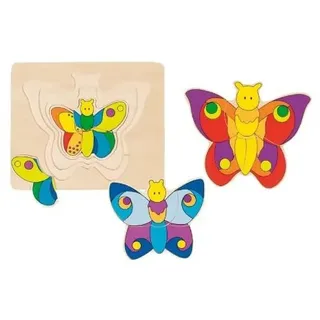 GoKi Schichtenpuzzle Schmetterling (57899)