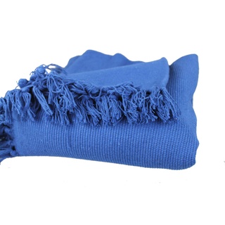 GMMH Fleckerlteppich Baumwolle Handweb Teppich Flickenteppich Fleckerl Handwebteppich (60 x 90 cm, dunkel blau)