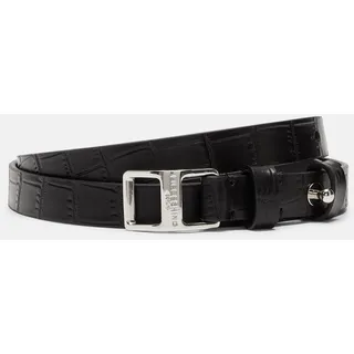 Liebeskind Berlin - Gürtel in Kroko-Optik -  schwarz - 95