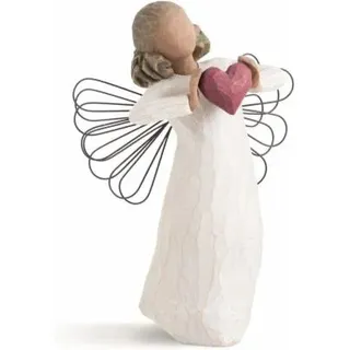 Willow Tree 26182 Figur Engel der Liebe, Natur, Liebesfigur Jubiläumsgeschenk Hochzeitsgeschenk Engel Figur Valentinstag Handbemalt Harzfigur Geschenk