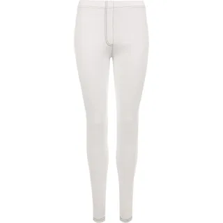 WearAll - Damen Übergröße Jeggings Voller Länge Knöchel Elastisch Leggings - Weiß - 50-52 - 50-52