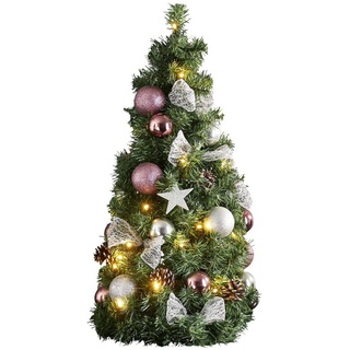 STAR TRADING Künstlicher Weihnachtsbaum Noel silberfarben