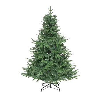 YITAHOME 152cm Premium Künstlicher Weihnachtsbaum, ca. 450 PE Spritzguss & PVC Spitzen, Naturgetreu Tannenbaum mit Klappsystem-Rahmen & Metallständer, Schnellaufbau für Zuhause Geschäfte, 152 x Φ75cm