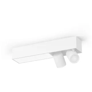 Philips Led-Deckenleuchte Centris, Weiß, Metall, 40.80x12.70x8.50 cm, Lampen & Leuchten, Innenbeleuchtung, Smart Lights, Smart Home Deckenleuchten