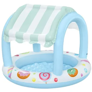 BESTWAY Planschbecken Sweet Shope mit Sonnenschutzdach 104 x 84 cm