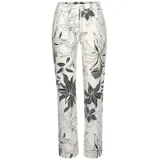 LASCANA Schlafhose Floral Weiß 36/38