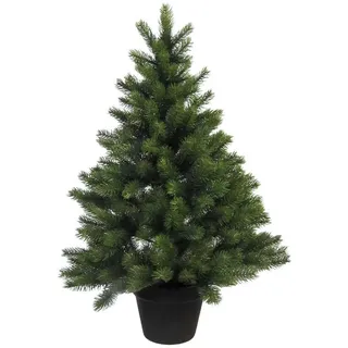 Kunstbaum Künstlicher TANNENBAUM im TOPF. ca 90cm. 287 Triebe., Gasper, Höhe 90.00 cm grün
