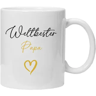 Tasse mit Spruch | Weltbester Papa | Geschenk-Idee für den Papa | Geschenk für den Vater zum Vatertag, zum Geburtstag, zu Ostern oder zu Weihnachten