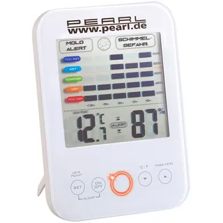 Pearl Digital-Hygrometer/Thermometer mit Schimmel-Alarm