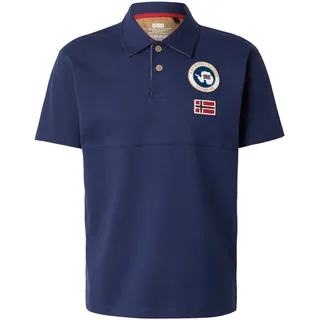 NAPAPIJRI Poloshirt E-Reflect beige / dunkelblau / weiß XL