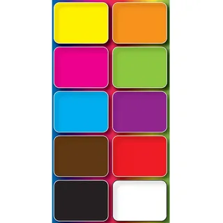 Non-Magnetic Mini Whiteboard Erasers, Assorted, Pack of 30