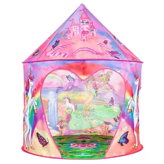 Benebomo Rosa Einhorn Kinderzelt,Spielzelt Haus Indoor,spielzelt mädchen,mit Tragetasche, Jungen und Mädchen,Geschenkidee, zum Geburtstag