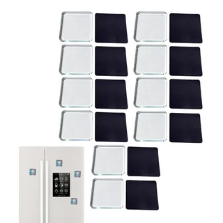Kühlschrankmagnet-Set zum Selbermachen, Set aus Acryl-Kühlschrankmagneten, 5 x 5 cm (10 Stück) | kleine trocken abwischbare Tafel, wiederverwendbare Schreibfläche für P