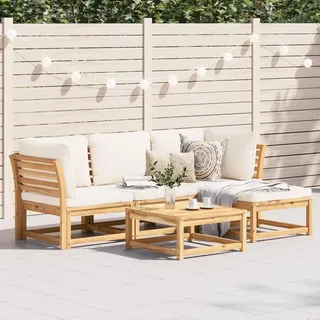 Festnight Balkon Lounge Klein Ecklounge Gartenlounge Outdoor Holz Balkonmöbel Kleiner Balkon Sofa Gartensofa L Form Ecksofa Lounge Sofa Outdoor Garten Loungemöbel Terrasse Gartenmöbel Set