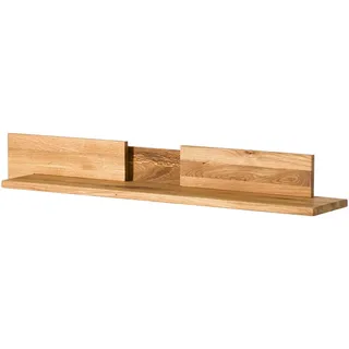 MASSIVMOEBEL24.DE Wandregal 120 x 23 x 15 cm Wildeiche