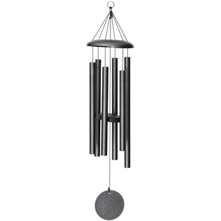 Corinthian Bells von Wind River – 91,4 cm silberfarbenes Windspiel für Terrasse, Hinterhof, Garten und Außendekoration (Aluminium-Glockenspiel)