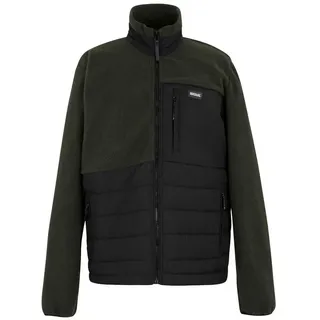 Regatta Frankie Borg Hybrid Fleece Schwarz/Dark Khaki XL