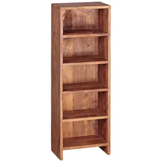 tinkaro Standregal NOLA Massivholz, Walnuss finish Regal natur Landhaus, 1-tlg. braun
