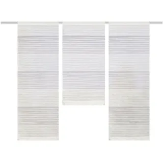 Xxxl Flächenvorhang Gabi, Weiß, Textil, Streifen, 30x80 cm, mit Beschwerungsstab, Öffnung für Beschwerungsstab, Wohntextilien, Gardinen & Vorhänge, Schiebegardinen