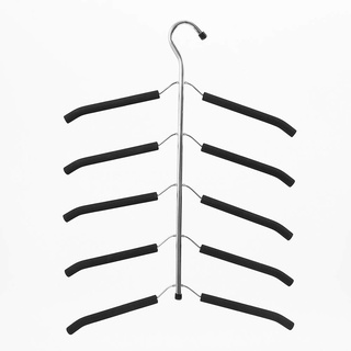 Mehrfach-Kleiderbügel für den Kleiderschrank Metall Eva, rutschfest ca.40 x 53.5cm Schwarz