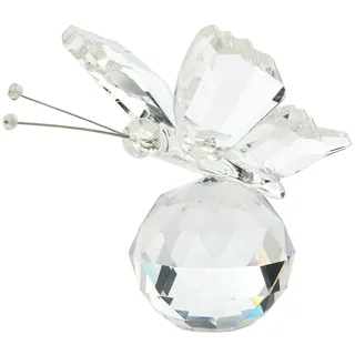Kristall-Schmetterling-Figur mit Sockel, Glas-Schmetterling, Tierstatue, Tischdekoration, Briefbeschwerer, Geschenke