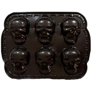 2Pack Totenkopf-Kuchenform Halloween – Metall-Halloween- -Skelett-Backform | Schokoladenbrotform Metall Fondantform Formen Kuchen Dekorieren | Kuchenformen Zum Backen Halloween-Partydekorationen