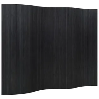 vidaXL Paravent Schwarz 165x250 cm Bambus