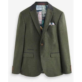 Next Baukastensakko Slim Fit Donegal Anzug mit Besatz: Sakko (1-tlg) grün 102 (GB: 40L)