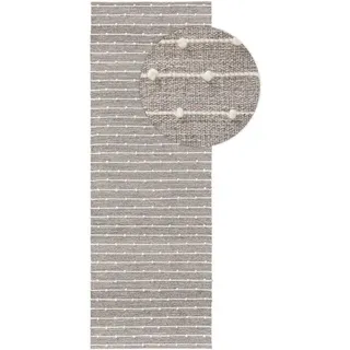 Läufer Lupo, benuta, rechteckig, Höhe: 5 mm, Kunstfaser, Berber, Ethno-Style, Wohnzimmer grau