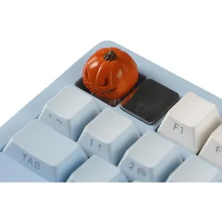 YMDK Kürbis-Halloween-Thema, personalisierte Tastenkappe, niedlich, kreativ, dreidimensional, durchscheinend, Kunstharz-Tastenkappen für mechanische MX-Tastatur