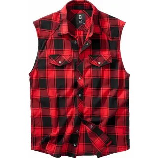 Brandit Textil Check Hemd Red / Black 6XL