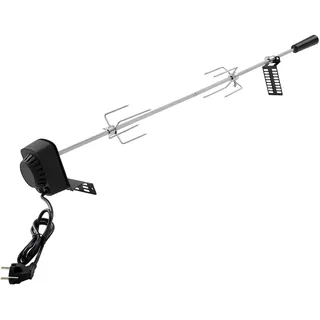 Edelstahl BBQ Grillspieß, 104cm Dönerspieß, Grilldrehspieße, Spanferkelgrill, Grillspieß Set, Für Weber Spirit Gasgrill Mit Motor Drehspieß 220V-240V