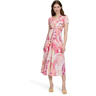 Betty Barclay Midikleid mit Raffung in Rosé/Yellow | Gr.: 36