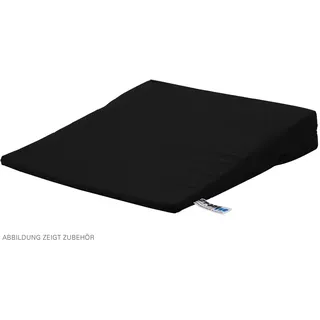 Bezug aus Baumwolle für Sitzkissen Orthopädisch Sitzkeil Keilkissen, 38x38 cm, Schwarz