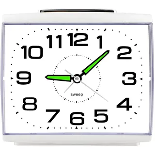 Ayybboo Wecker Analog Ohne Ticken für das Schlafzimmer | Seniorenwecker mit Großem Zifferblatt,Nachtlicht,Schlummerfunktion und lautem Alarm,Geeignet für Senioren und Tiefschläfer