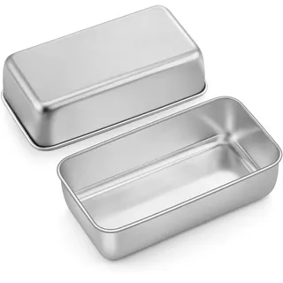 onader Brotbackform Edelstahl 2er-Set 23,5 x 12,5 x 6,5 cm