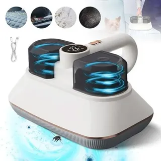 Milbensauger für Matratzen Milbenstaubsauger mit UV-C Licht 16Kpa Absaugung LED