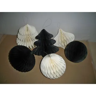 Deko-Papier-Hänger-Set, 6-tlg. Opus, mit Magnetveschluss, feste Papier-Qualität
