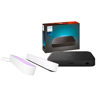 Philips Hue Play Lightbar White & Color Weiß Doppelpack + HDMI Sync Box 8K