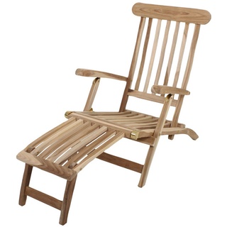 GARDEN PLEASURE Deckchair »Java«, Höhe: 81  cm, Teakholz - beige