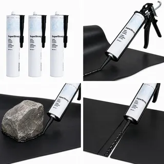 Aquaforte SUPER-STRONG MS POLYMER Folien Kleber / Dichtmasse Stein- Teichkleber