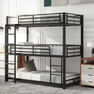 Bettgestell Metallbett,etagenbett,eisenbett, Dreifach-etagenbett Für Kinder, Jugendliche Und Erwachsene
