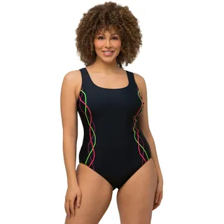 Ulla Popken Badeanzug Damen Schwarz 64